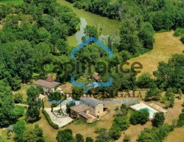 Vignette - Tourist - Property for sale, 6 rooms, PAULHIAC (47), 265m2 property including house, mill and outbuildings