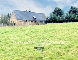 Vignette - Rurale - Maison à vendre 0 pièces proche de CONNERRE (72) GRANGE EN PIERRE DE 170 M² AVEC GRNIER SUR TOUTE LA SUPERFICIE , 2500 m² terrain en campagne