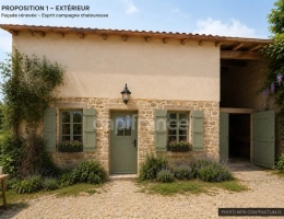 Vignette - Rurale - PROCHE CENTRE VILLE, GRANGE de 80M² SUR DEUX NIVEAUX A REHABILITER ENTIEREMENT, TERRAIN ATTENANT DE 265 M², GARAGE