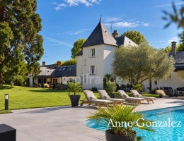 Vignette - Prestige - ORLEANS-SAINT JEAN LE BLANC, Rare propriété du XVIIIème revisitée par un architecte, parc paysager, piscine , élégance et prestations haut de gamme
