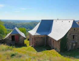 Vignette - Tourist - Stone property, in need of renovation - AB certified land - VILLECOMTAL