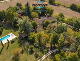 Vignette - Rurale - Propriete à vendre 10 pièces MONTAYRAL (47) de 255m2 habitables avec 1,6ha de terrain paysager