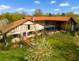 Vignette - Touristique - Ferme gasconne rénovée avec gîte indépendant dans un environnement boisé