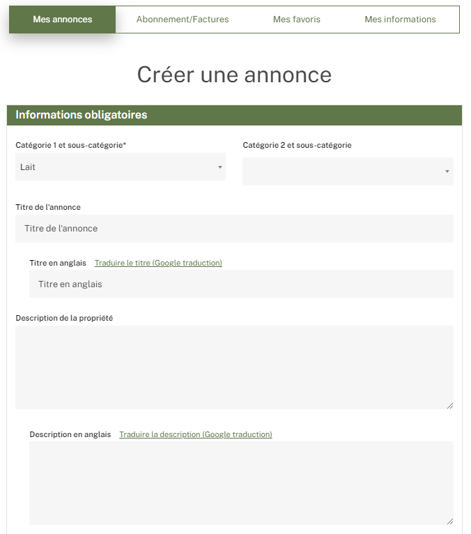 ma-propriete.fr créer une annonce