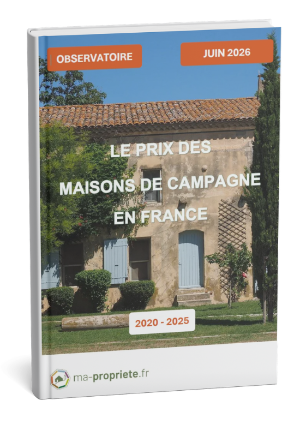 Couverture du rapport annuel sur le prix des maisons de campagne en France