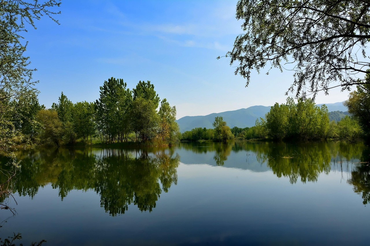 Étang en France : plan d'eau en milieu rural