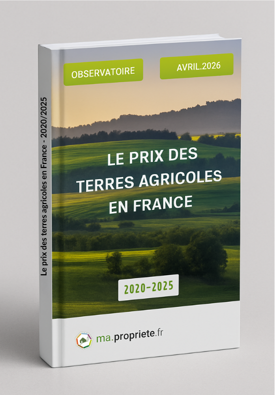 Couverture du rapport annuel 2026 sur le prix des terres agricoles en France