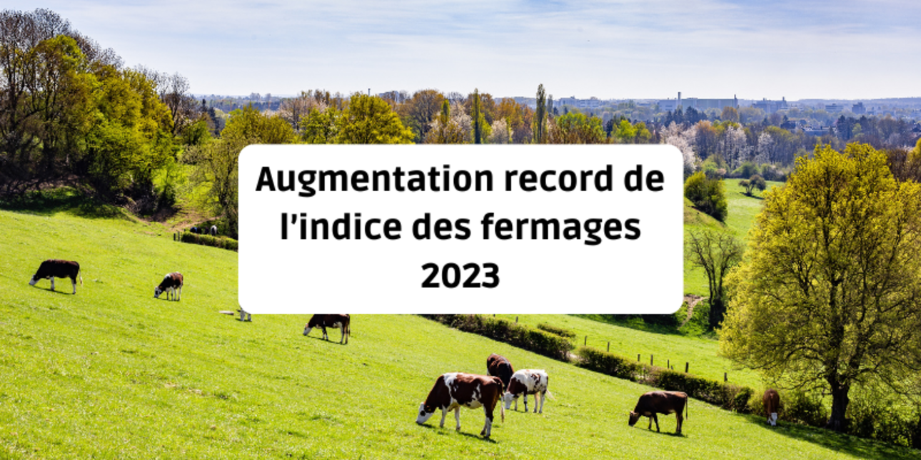 Augmentation record de l’indice des fermages 2023