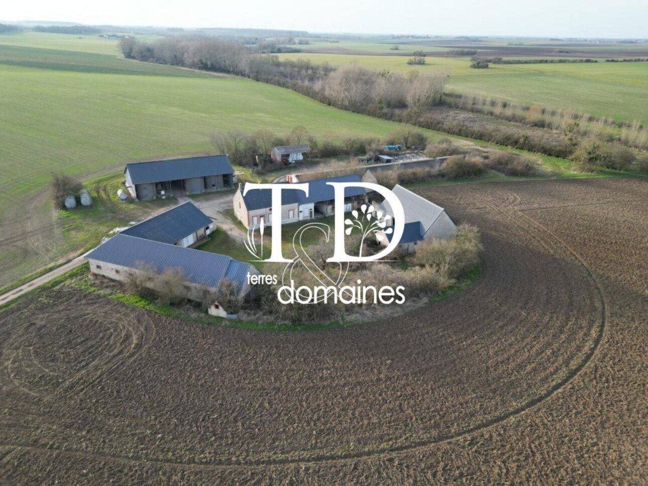 Photos 1 - Agricultural - Exploitation céréalière occupée située en Champagne Berrich