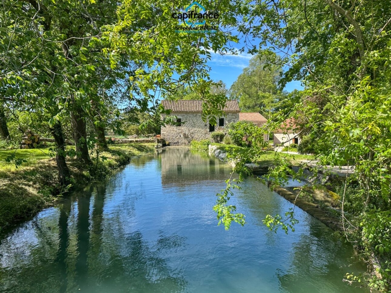 Photos 2 - Prestige - Propriete à vendre 6 pièces MONTCUQ maison de 150m2 + dépendances + moulin sur 1,65ha de terrain