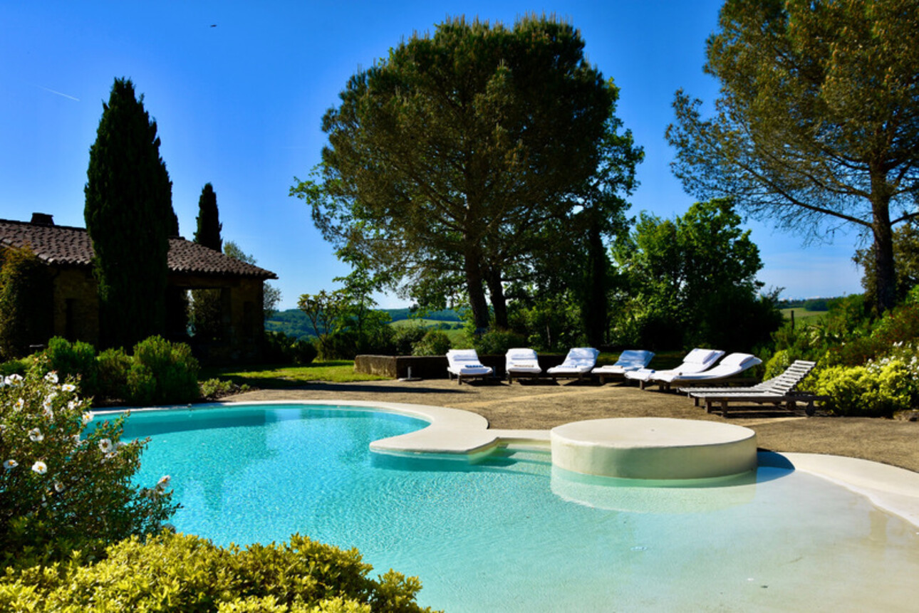 Photos 3 - Prestige - Dpt Gers (32), à vendre BAZIAN propriété P12 de 430 m² avec piscine et terrain de tennis - Terrain de 1,60 Ha