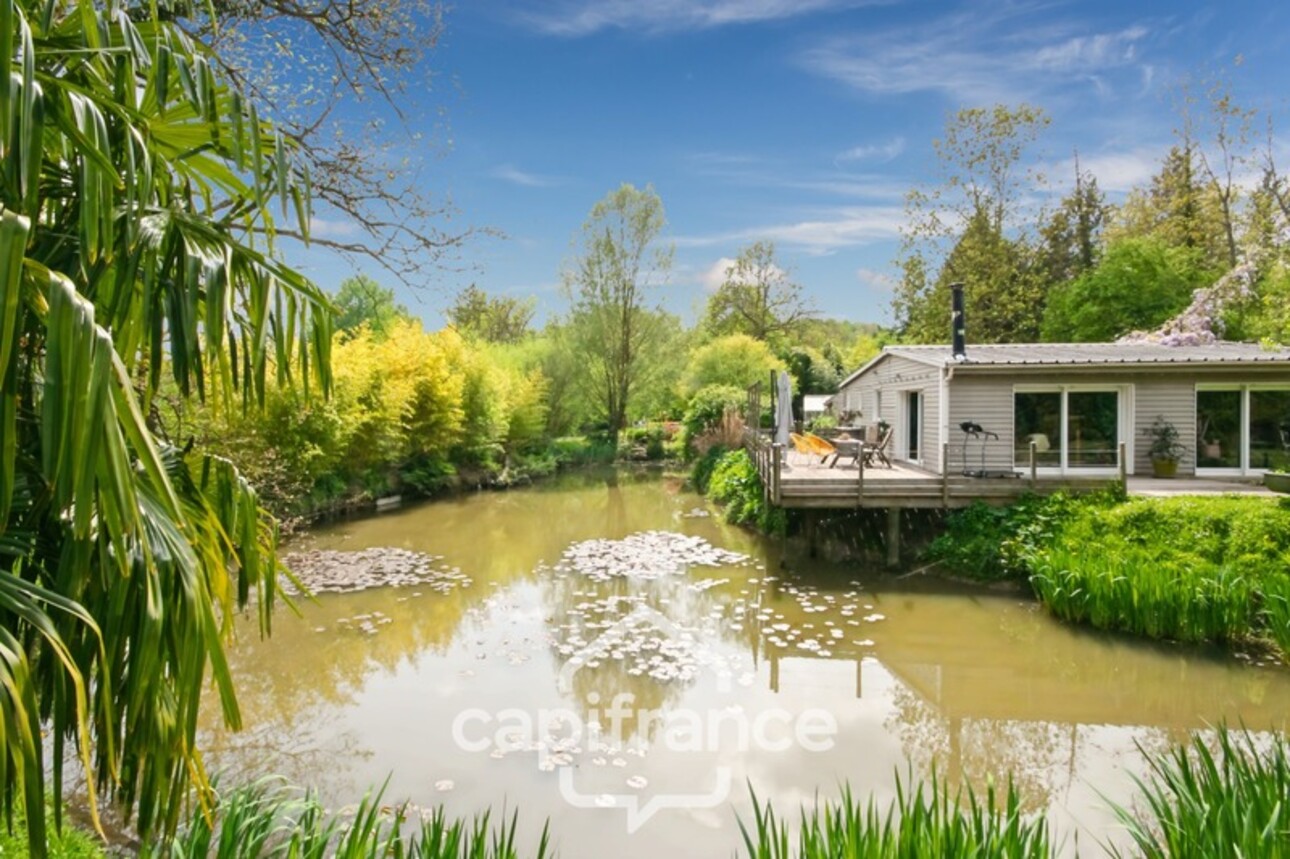 Photos 1 - Foncière - Proche SAINT-QUENTIN (02) : terrain de loisir 3200 m² au bord de l’Oise avec Chalet et potentiel locatif