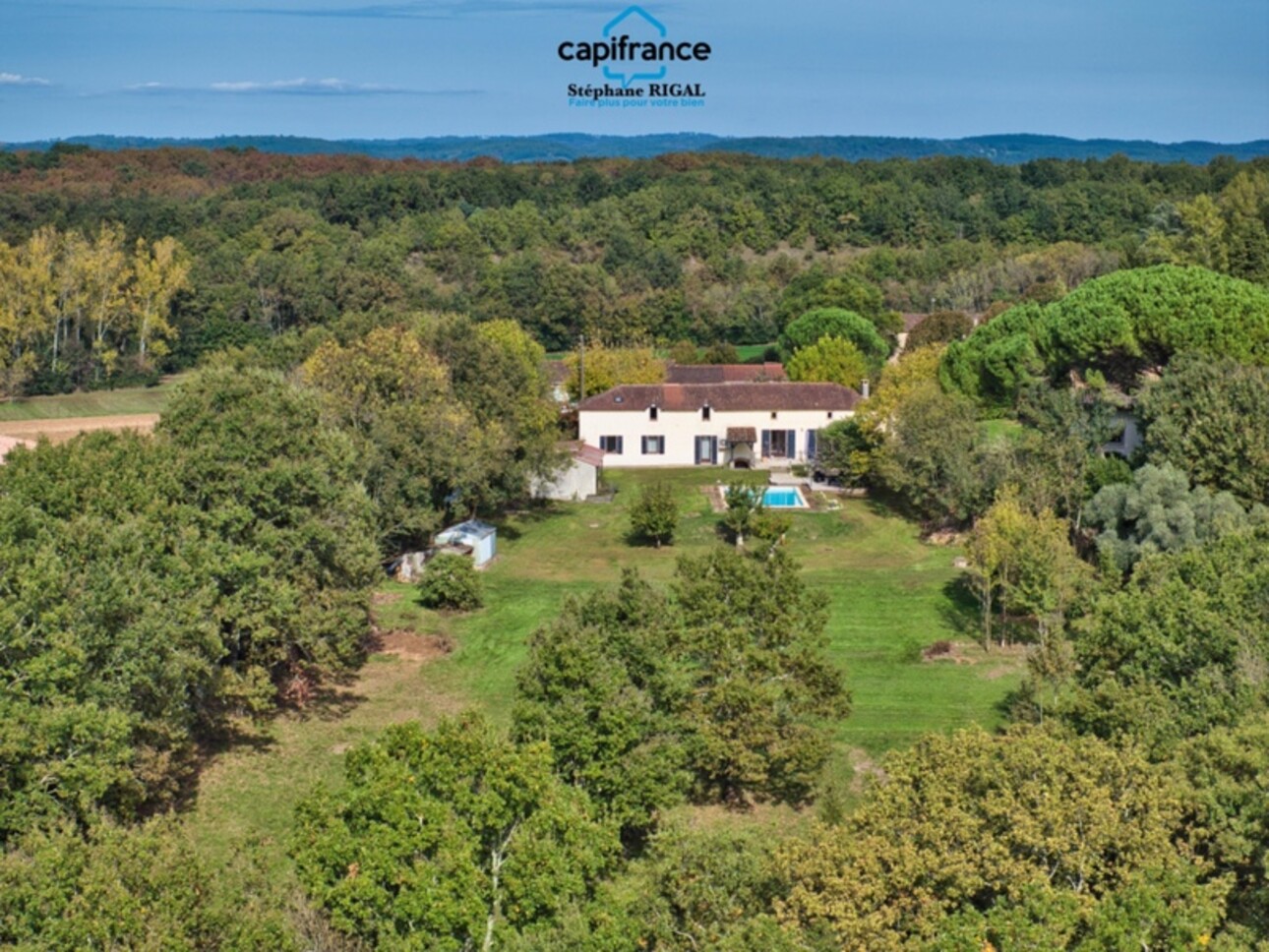 Photos 1 - Prestige - Propriete à vendre 9 pièces MONTAYRAL (47) 190m2 habitables sur terrain de 6689m2 avec piscine