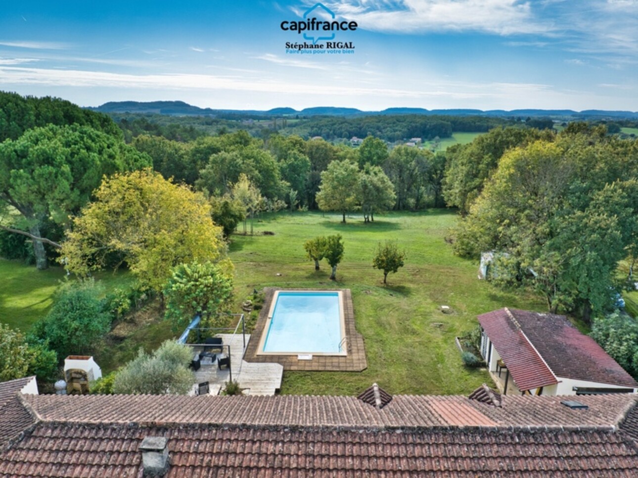 Photos 2 - Prestige - Propriete à vendre 9 pièces MONTAYRAL (47) 190m2 habitables sur terrain de 6689m2 avec piscine