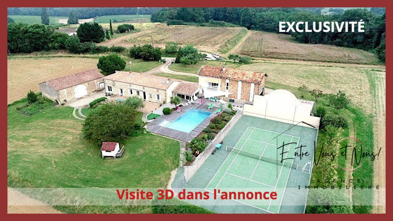 Photos 1 - Prestige - Propriété de 415m2 idéal projet touristique, proche La Réole