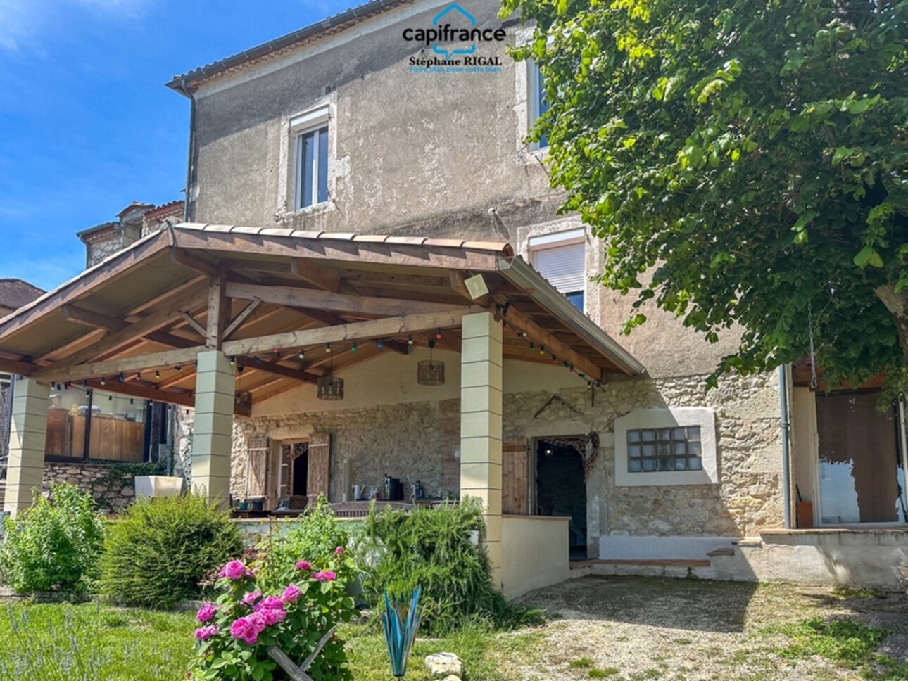 Photos 1 - Prestige - Propriete à vendre 8 pièces MONFLANQUIN (47) Maison de 190m2 sur terrain et jardin de 915m2 avec vues