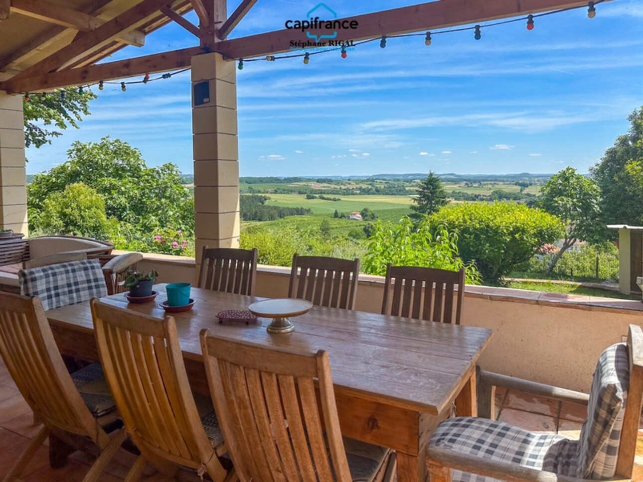 Photos 2 - Prestige - Propriete à vendre 8 pièces MONFLANQUIN (47) Maison de 190m2 sur terrain et jardin de 915m2 avec vues