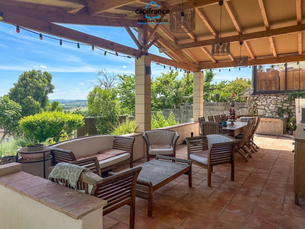 Photos 3 - Prestige - Propriete à vendre 8 pièces MONFLANQUIN (47) Maison de 190m2 sur terrain et jardin de 915m2 avec vues
