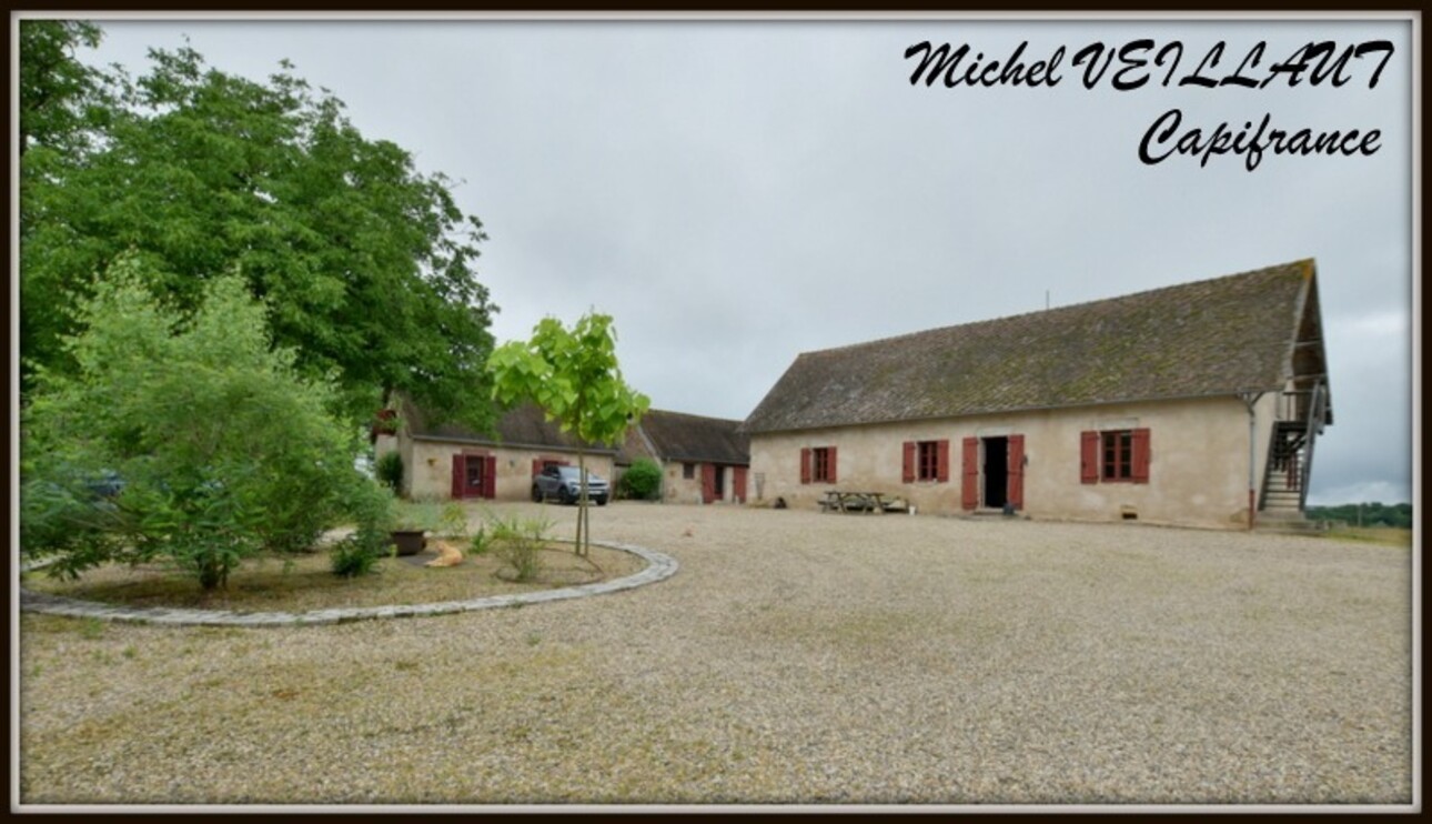 Photos 1 - Équestre - Propriete à vendre maison 7 pièces THIONNE (03), Barn 12 box, Bâtiment agricole, 2 Gîtes, terrain 35174 m²