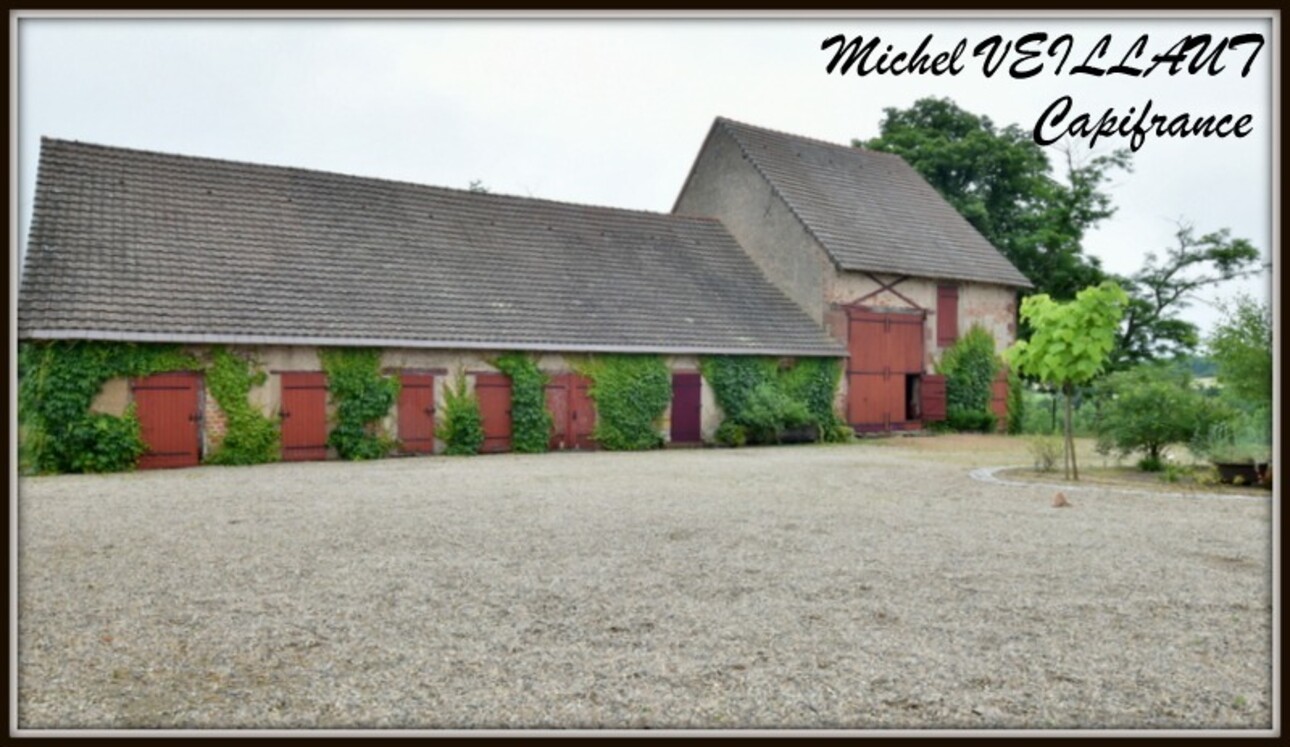 Photos 2 - Équestre - Propriete à vendre maison 7 pièces THIONNE (03), Barn 12 box, Bâtiment agricole, 2 Gîtes, terrain 35174 m²