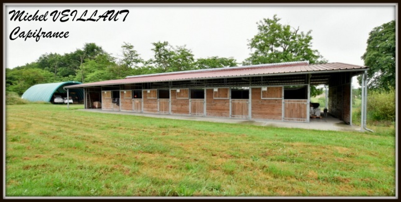 Photos 3 - Équestre - Propriete à vendre maison 7 pièces THIONNE (03), Barn 12 box, Bâtiment agricole, 2 Gîtes, terrain 35174 m²