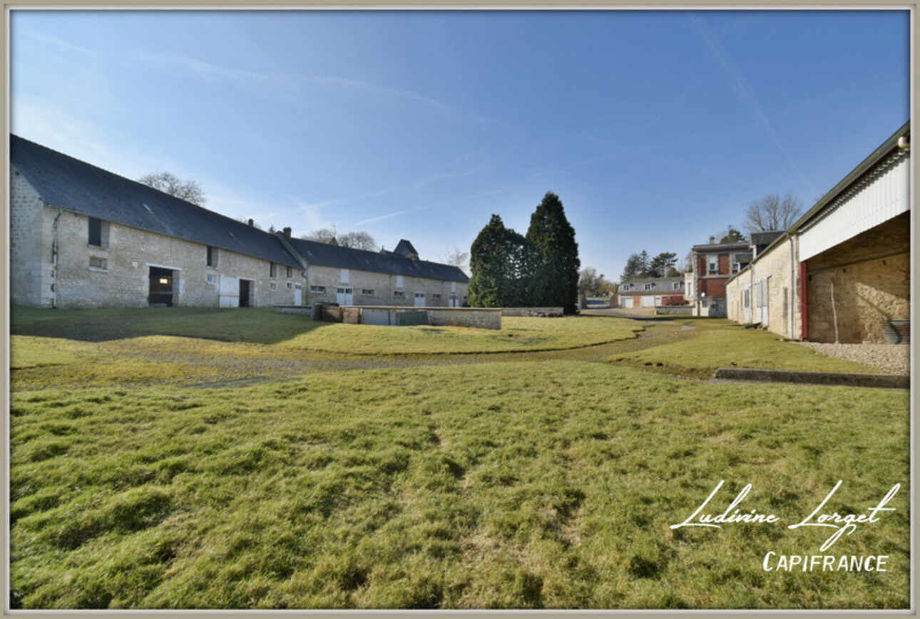 Photos 8 - Touristique - Propriété à vendre Au nord de Soissons (02200) (14km) - Corps de ferme - maison bourgeoise 335 m² habitables - 6 chambres - sous-sol total –Dépendances – Garages – Hangars- Terrain 1,22 hectare
