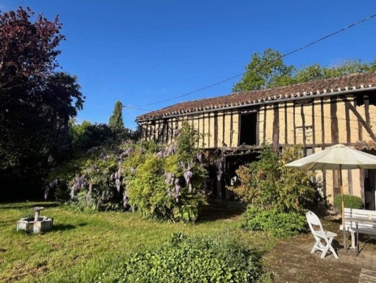 Photos 14 - Prestige - PLAISANCE DU GERS-MARCIAC, AUTHENTIQUE PROPRIETE RURALE 2 hecataressans voisin, sans vis à vis, un peu cachée et pourtant avec une jolie vue sur coteaux gascons