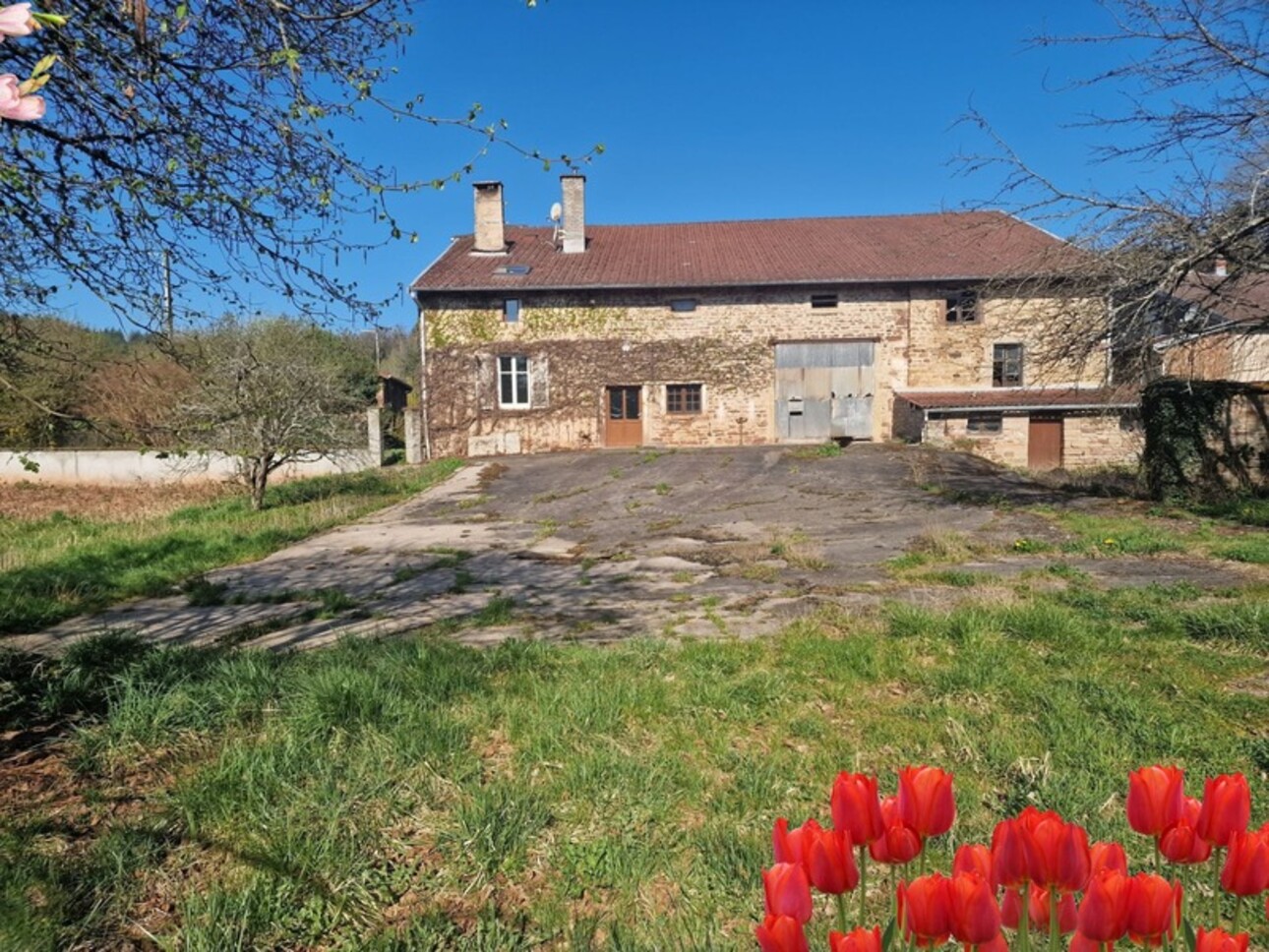Photos 3 - Touristique - Secteur VITTEL (88) Propriete ancien PRESBYTÈRE FERME / 1,9 ha de terrain avec ÉTANG & DEPENDANCES HANGAR