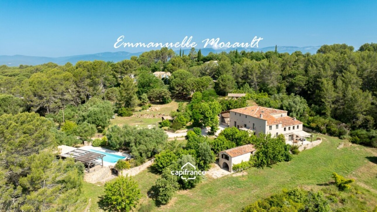 Photos 1 - Prestige - Grande Bastide Provençale - 10 pièces - terrain de 1.4 ha avec piscine, pool house et dépendances - BAGNOLS EN FORET (83)