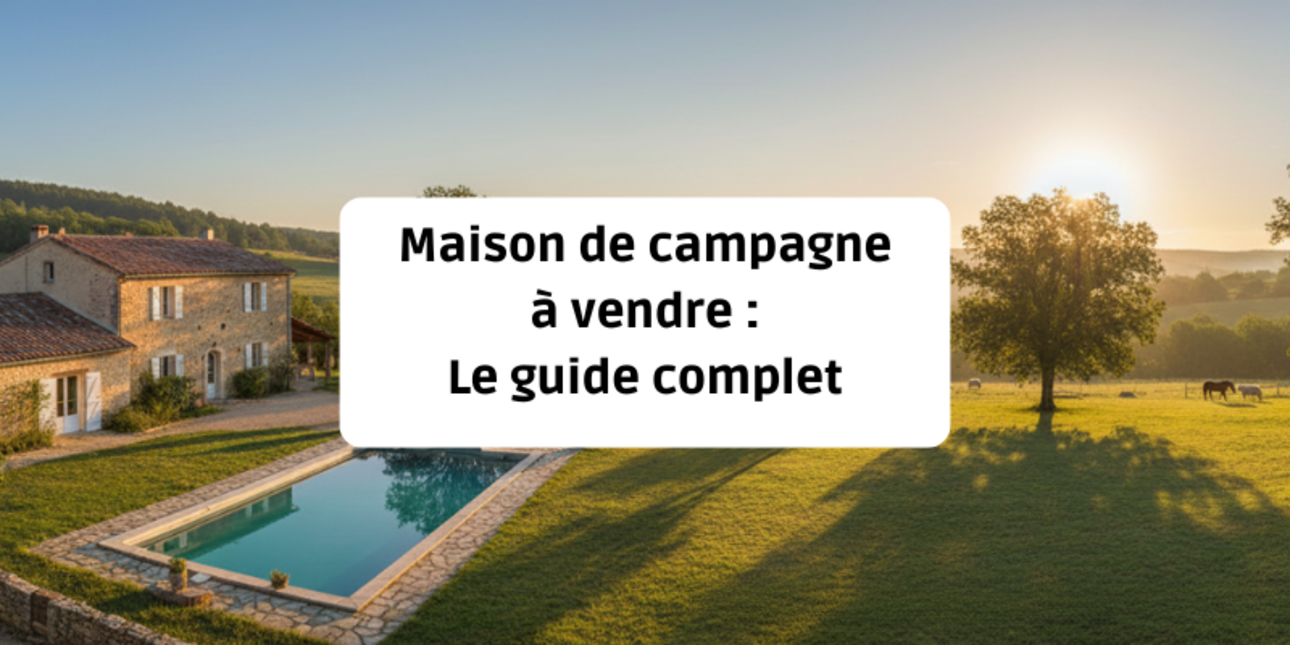 Maison de Campagne à vendre : Le Guide Complet pour réussir votre projet