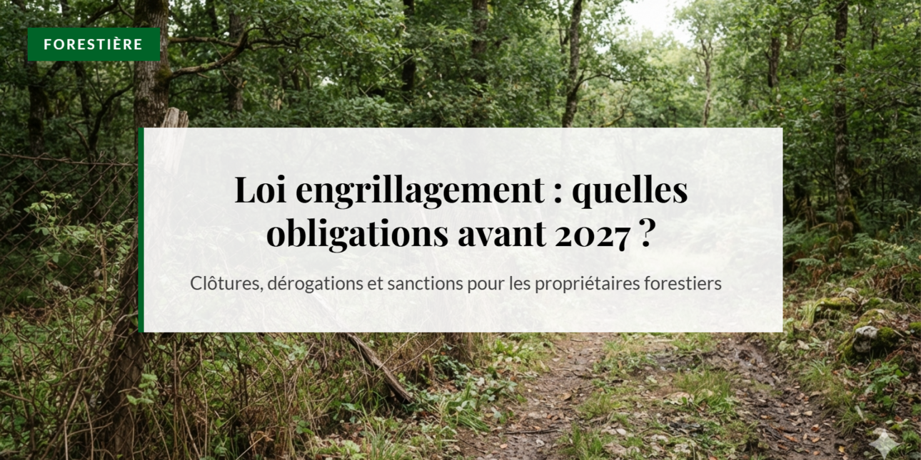 Loi engrillagement : ce que les propriétaires de forêts et de domaines de chasse doivent faire avant 2027